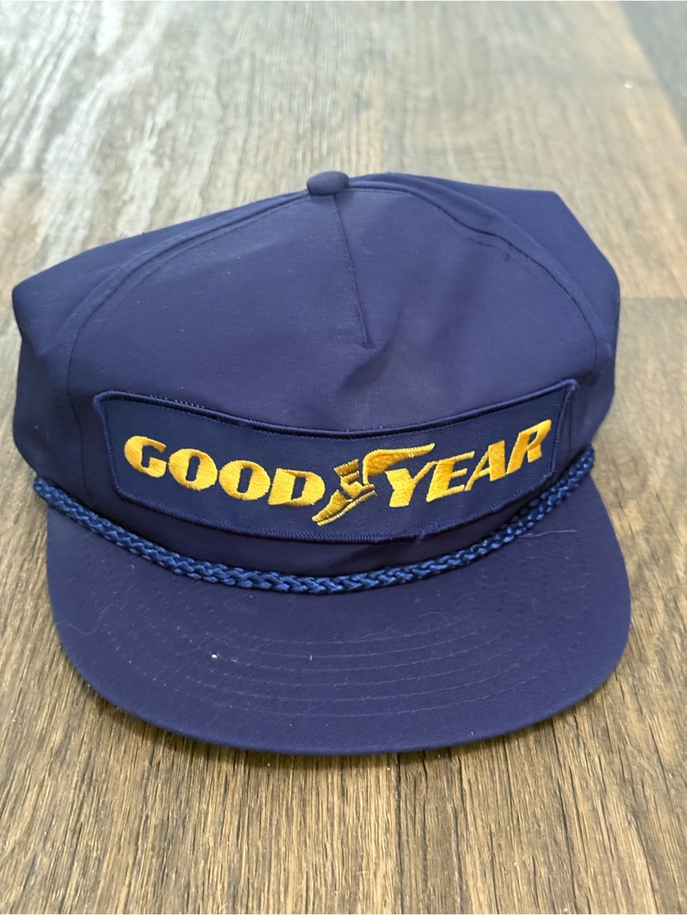 Vintage navy Good year hat